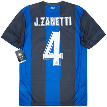 Camiseta de local del Inter Milan 2012-13 J. Zanetti #4 (S)