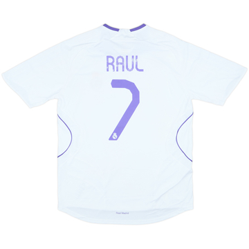 2007-08 Real Madrid Home Shirt Raul #7 - 5/10 - (L)