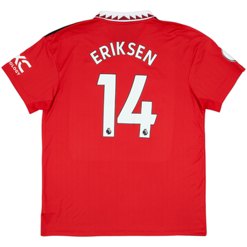 2022-23 Manchester United Home Shirt Eriksen #14 - 10/10 - (XL)