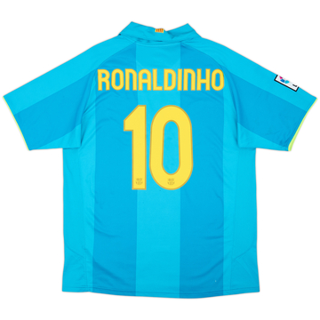 2007-09 Barcelona Away Shirt Ronaldinho #10 - 5/10 - (L)
