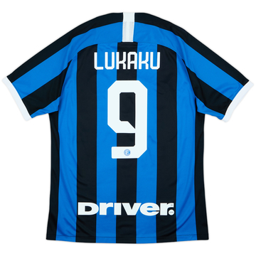 2019-20 Inter Milan Home Shirt Lukaku #9 - 9/10 - (M)