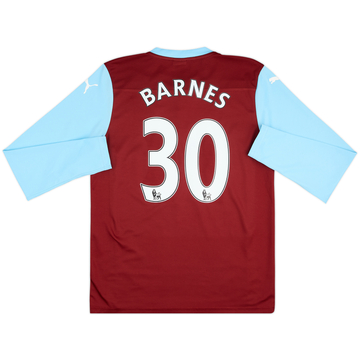 2014-15 Burnley Home L/S Shirt Barnes #30 - 6/10 - (M)