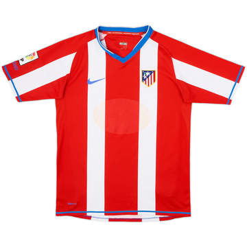 2007-08 Atletico Madrid Home Shirt - 4/10 - (15-16 Years)