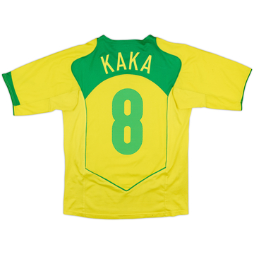 2004-06 Brazil Home Shirt Kaka #8 - 7/10 - (S)