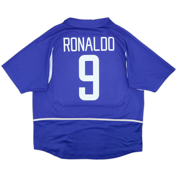 2002-04 Brazil Away Shirt Ronaldo #9 - 8/10 - (XXL)