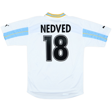 1999-00 Lazio Centenary Home Shirt Nedved #18 - 8/10 - (L)