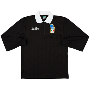 1990s Italy FIGC Diadora Referee L/S Shirt - 8/10 - (M)