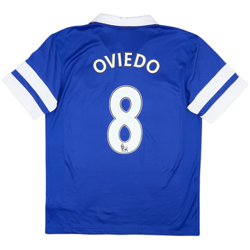 2013-14 Everton Home Shirt Oviedo #8 - 7/10 - (M)