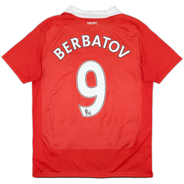 2010-11 Manchester United Home Shirt Berbatov #9 - 8/10 - (13-15 Years)