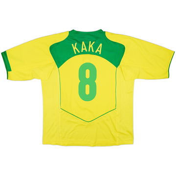 2004-06 Brazil Home Shirt Kaka #8 - 8/10 - (XL)