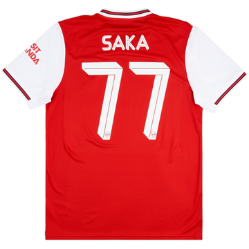 2019-20 Arsenal Home Shirt Saka #77