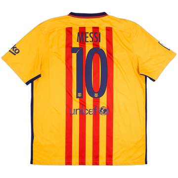 2015-16 Barcelona Away Shirt Messi #10 - 5/10 - (S)