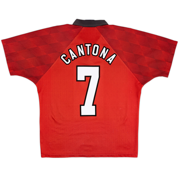 1996-98 Manchester United Home Shirt Cantona #7 - 6/10 - (M)