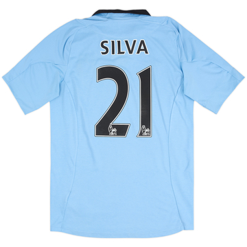 2012-13 Manchester City Home Shirt Silva #21 - 6/10 - (M)