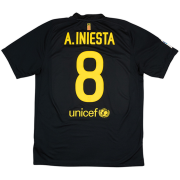 2011-12 Barcelona Away Shirt A.Iniesta #8 - 8/10 - (L)