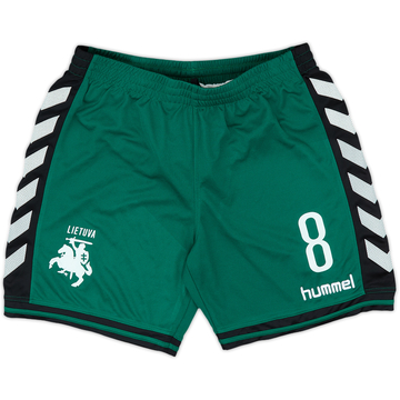2013-15 Lithuania Player Issue Away Shorts #8 - 8/10 - (L)