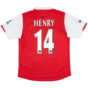 2006-08 Arsenal Home Shirt Henry #14 - 7/10 - (M)