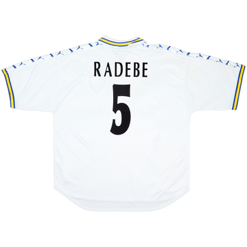 1998-00 Leeds United Home Shirt Radebe #5 - 8/10 - (XL)