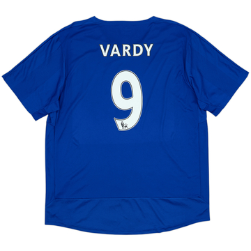 2015-16 Leicester Home Shirt Vardy #9 - 8/10 - (XXL)