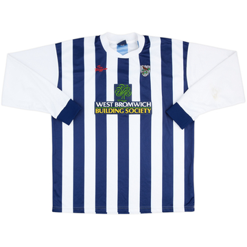 2002-03 West Brom Home L/S Shirt - 8/10 - (XXL)