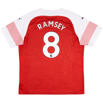 2018-19 Arsenal Home Shirt Ramsey #8 - 9/10 - (XL)