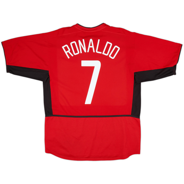2002-04 Manchester United Home Shirt Ronaldo #7 - 6/10 - (L)