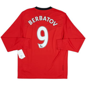 2009-10 Manchester United Home L/S Shirt Berbatov #9 (M)