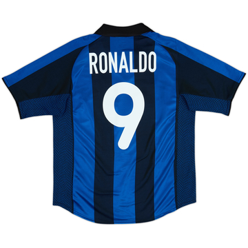 2001-02 Inter Milan Home Shirt Ronaldo #9 - 8/10 - (M)