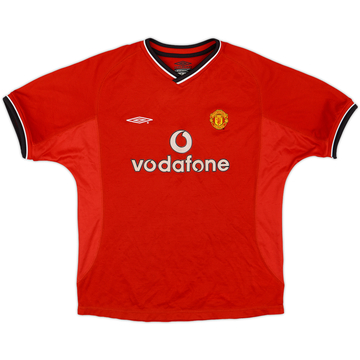 2000-02 Manchester United Home Shirt - 8/10 - (L.Boys)