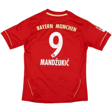 2012-13 Bayern Munich Home Shirt Mandzukic #9 - 6/10 - (M.Boys)