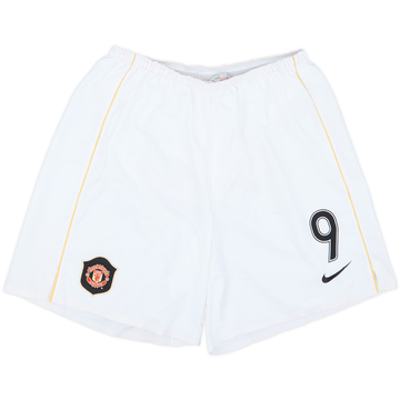 2006-07 Manchester United Player Issue Home Shorts #9 (Saha) - 7/10 - (L)