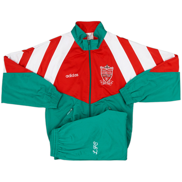 1992-93 Liverpool adidas Tracksuit - 8/10 - (L.Boys)