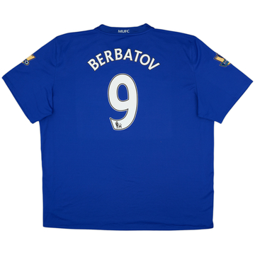 2008-09 Manchester United Third Shirt Berbatov #9 - 9/10 - (3XL)