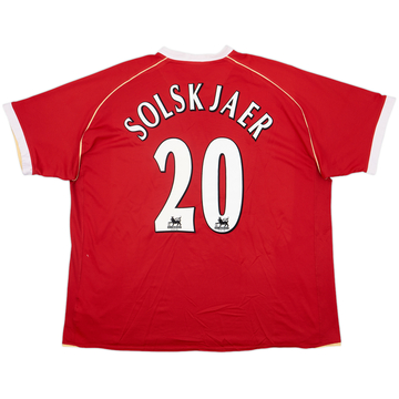 2006-07 Manchester United Home Shirt Solskjaer #20 - 8/10 - (3XL)