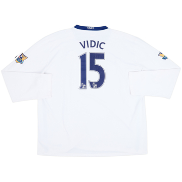 2008-10 Manchester United Away L/S Shirt Vidic #15 - 6/10 - (3XL)