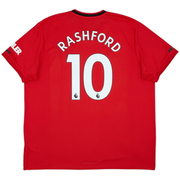 2019-20 Manchester United Home Shirt Rashford #10 - 6/10 - (XXL)