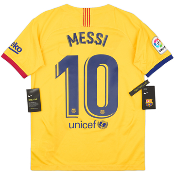 2019-20 Barcelona Away Shirt Messi #10 (XL.Boys)