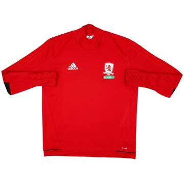 2017-18 Middlesbrough adidas Training Top - 8/10 - (L)