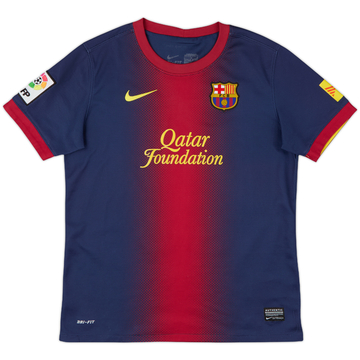 2012-13 Barcelona Home Shirt - 8/10 - (L.Boys)