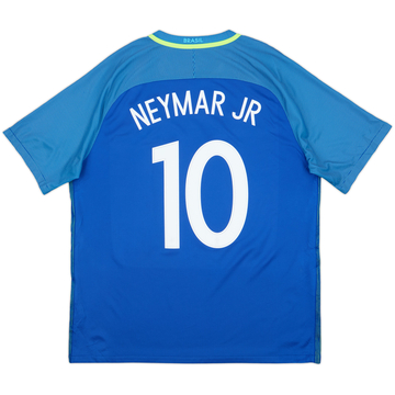 2016-17 Brazil Away Shirt Neymar Jr #10 - 8/10 - (XL)