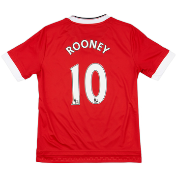 2015-16 Manchester United Home Shirt Rooney #10 - 9/10 - (M.Boys)