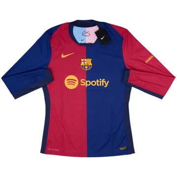 2024-25 Barcelona Authentic Home L/S Shirt (L)