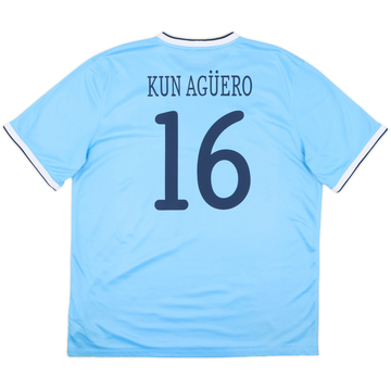 2013-14 Manchester City Home Shirt Kun Aguero #16 - 6/10 - (XL)