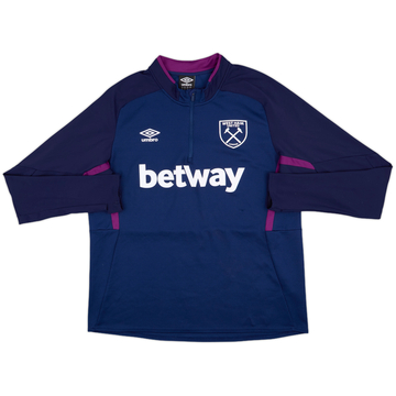 2020-21 West Ham Umbro 1/4 Zip Drill Top - 8/10 - (XL)