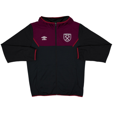2018-19 West Ham Umbro Hooded Track Jacket - 8/10 - (XL)