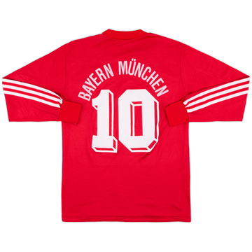 1989-91 Bayern Munich Home L/S Shirt #10 - 5/10 - (S)