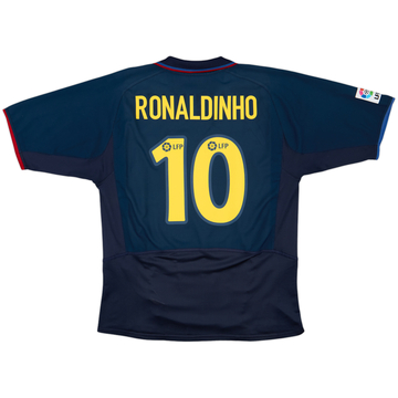 2003-04 Barcelona Third Shirt Ronaldinho #10 - 8/10 - (L)