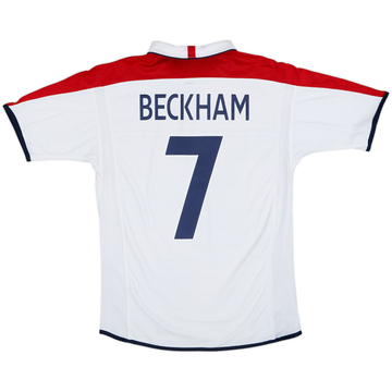 2003-05 England Home Shirt Beckham #7 - 5/10 - (M)