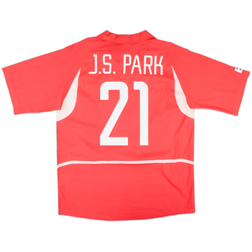 2002-03 South Korea Home Shirt J.S.Park #21 - 10/10 - (M)