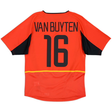 2002-04 Belgium Home Shirt Van Buyten #16 - 9/10 - (S)